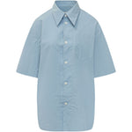 Camicia lunga Ami de Coeur in azzurro Ami Paris - donna 