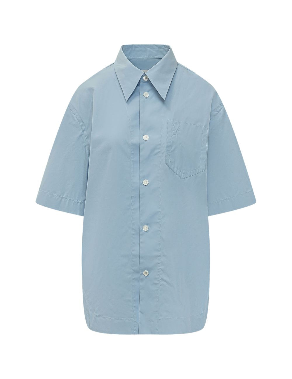 Camicia lunga Ami de Coeur in azzurro Ami Paris - donna 