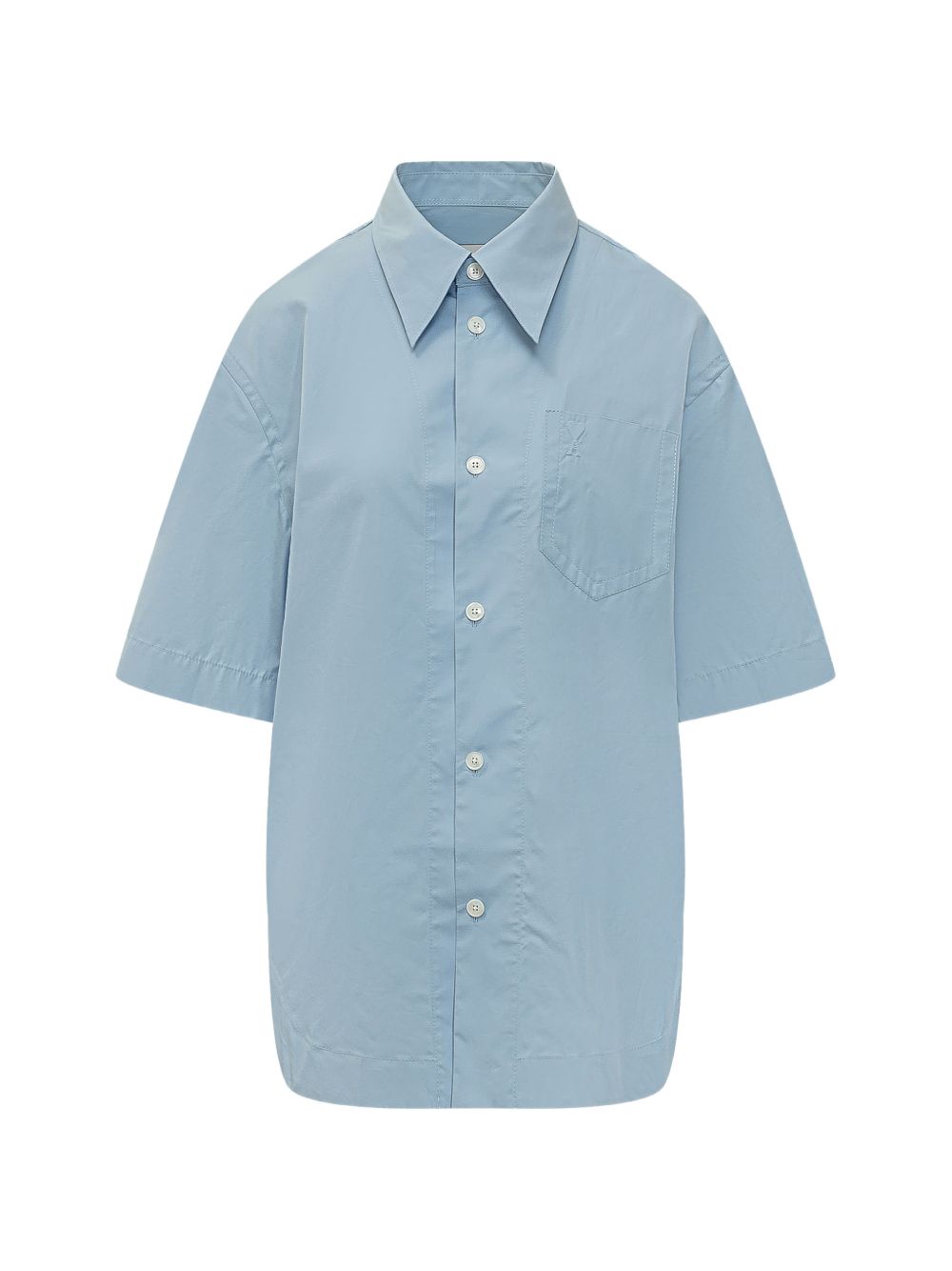 Camicia lunga Ami de Coeur in azzurro Ami Paris - donna 