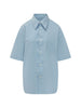 Ami de Coeur Long Shirt in Light Blue Ami Paris - women