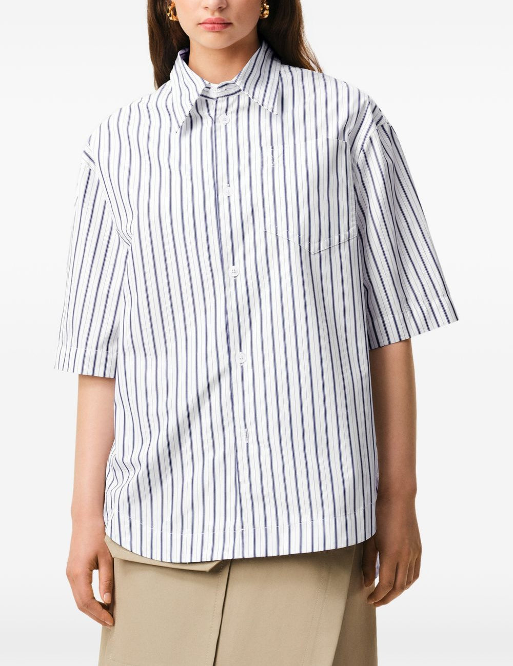 Camicia Ami de Coeur a righe in bianco Ami Paris - donna 