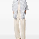 Camicia Ami de Coeur a righe in bianco Ami Paris - donna 