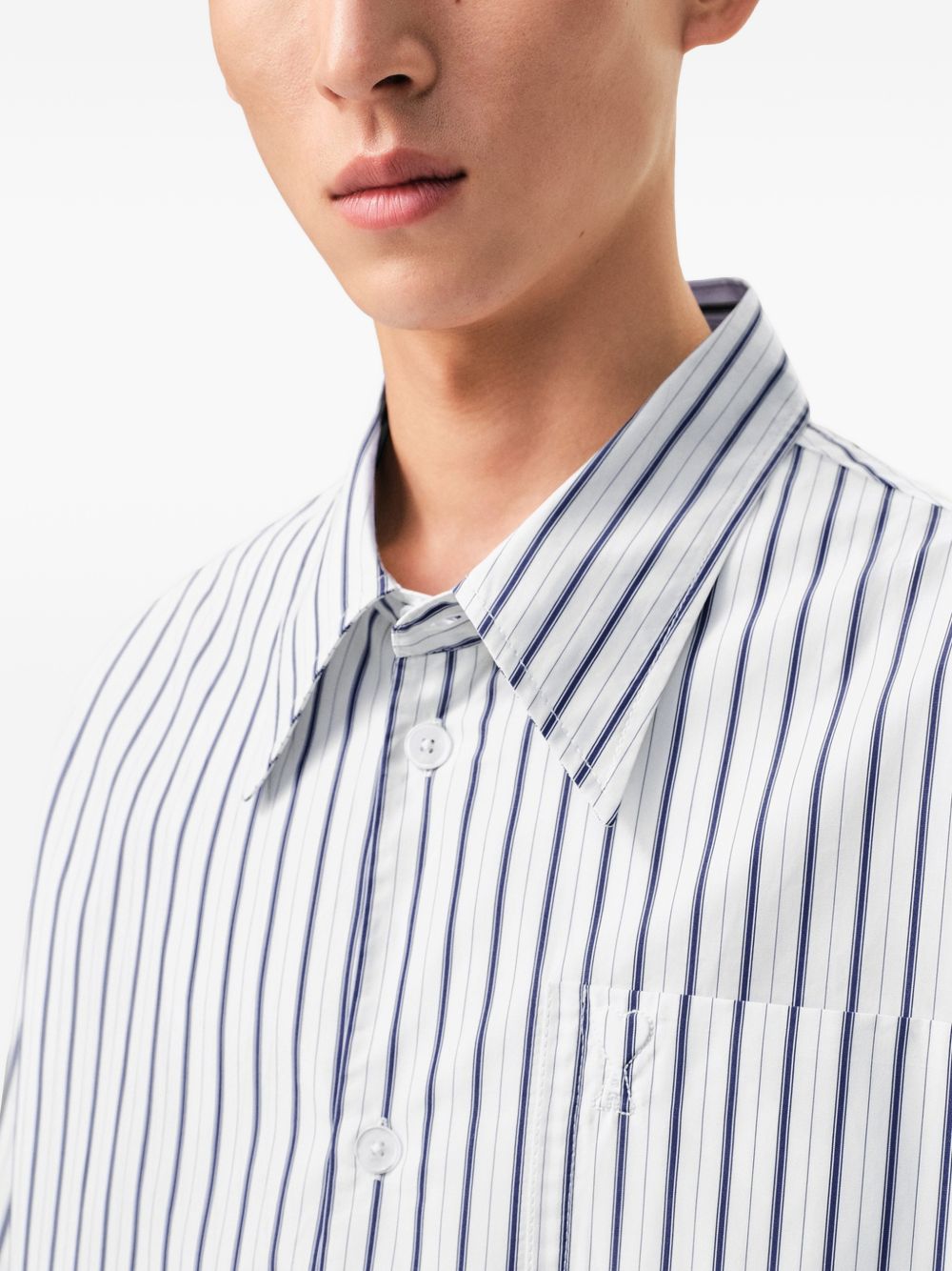 Camicia Ami de Coeur a righe in bianco Ami Paris - donna 
