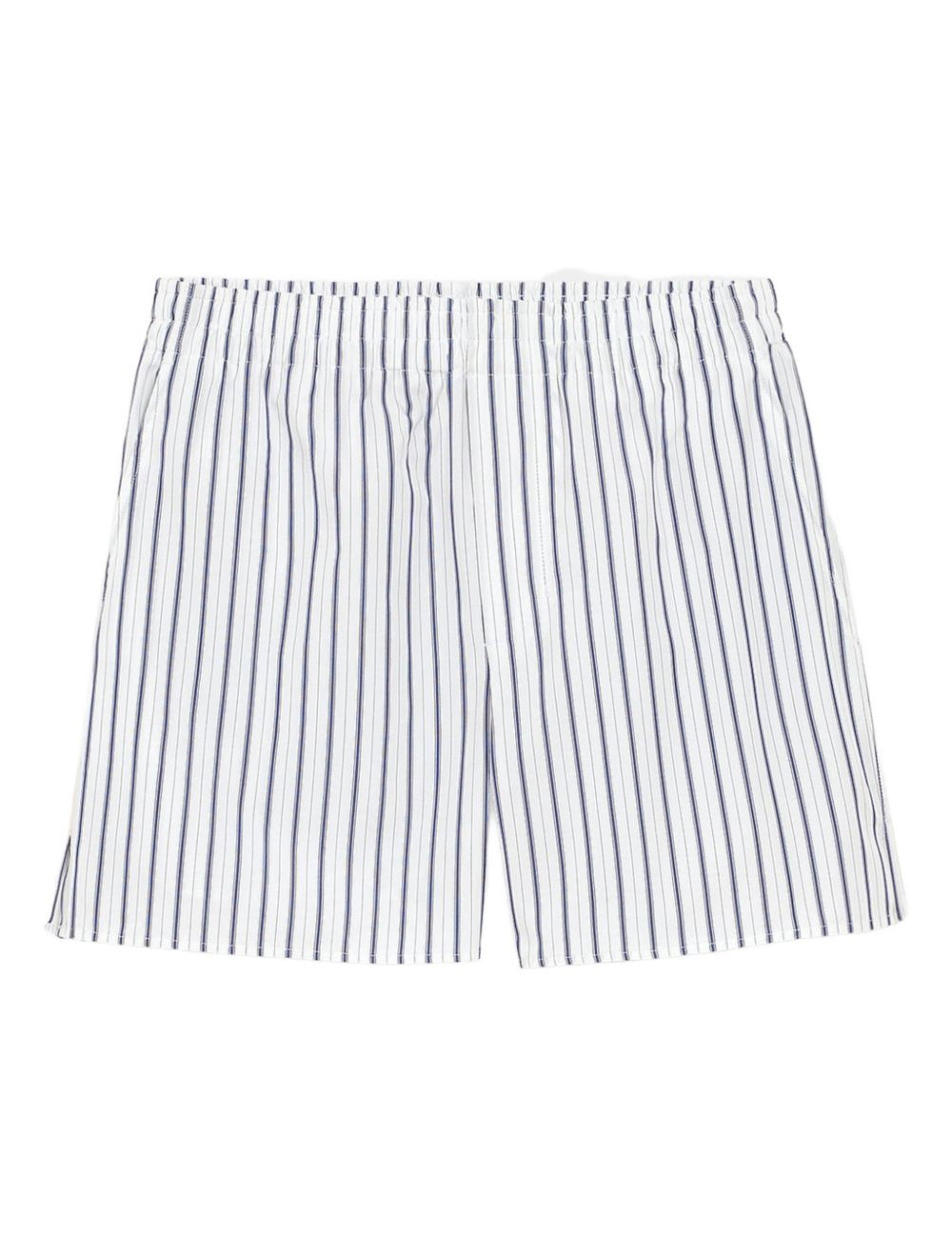 Shorts con vita elasticizzata in bianco Ami paris - uomo 