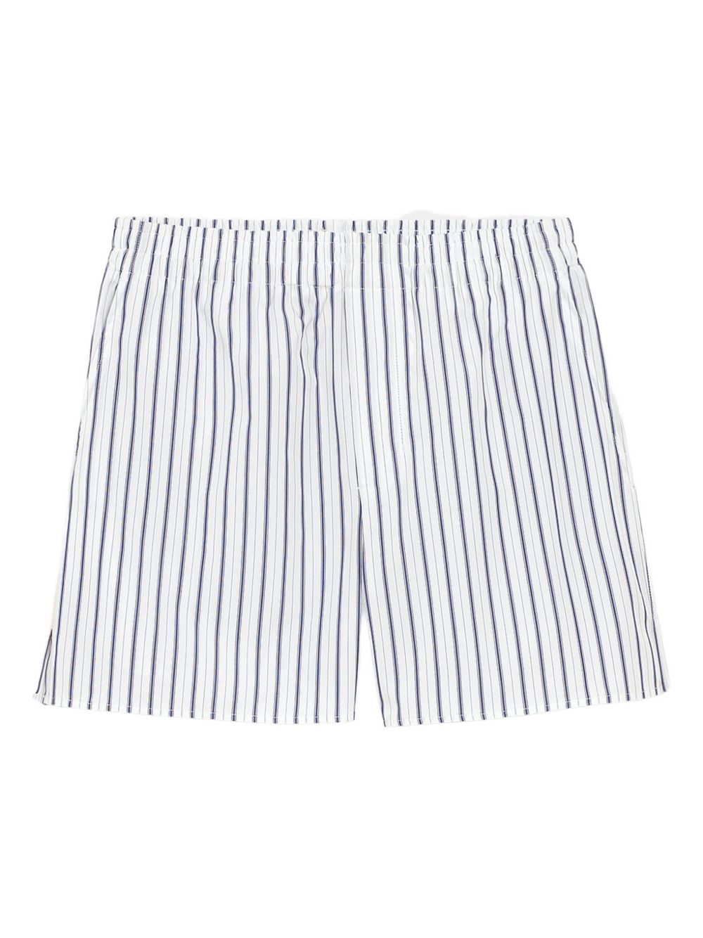 Shorts con vita elasticizzata in bianco Ami paris - uomo 