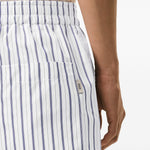 Shorts con vita elasticizzata in bianco Ami paris - uomo 