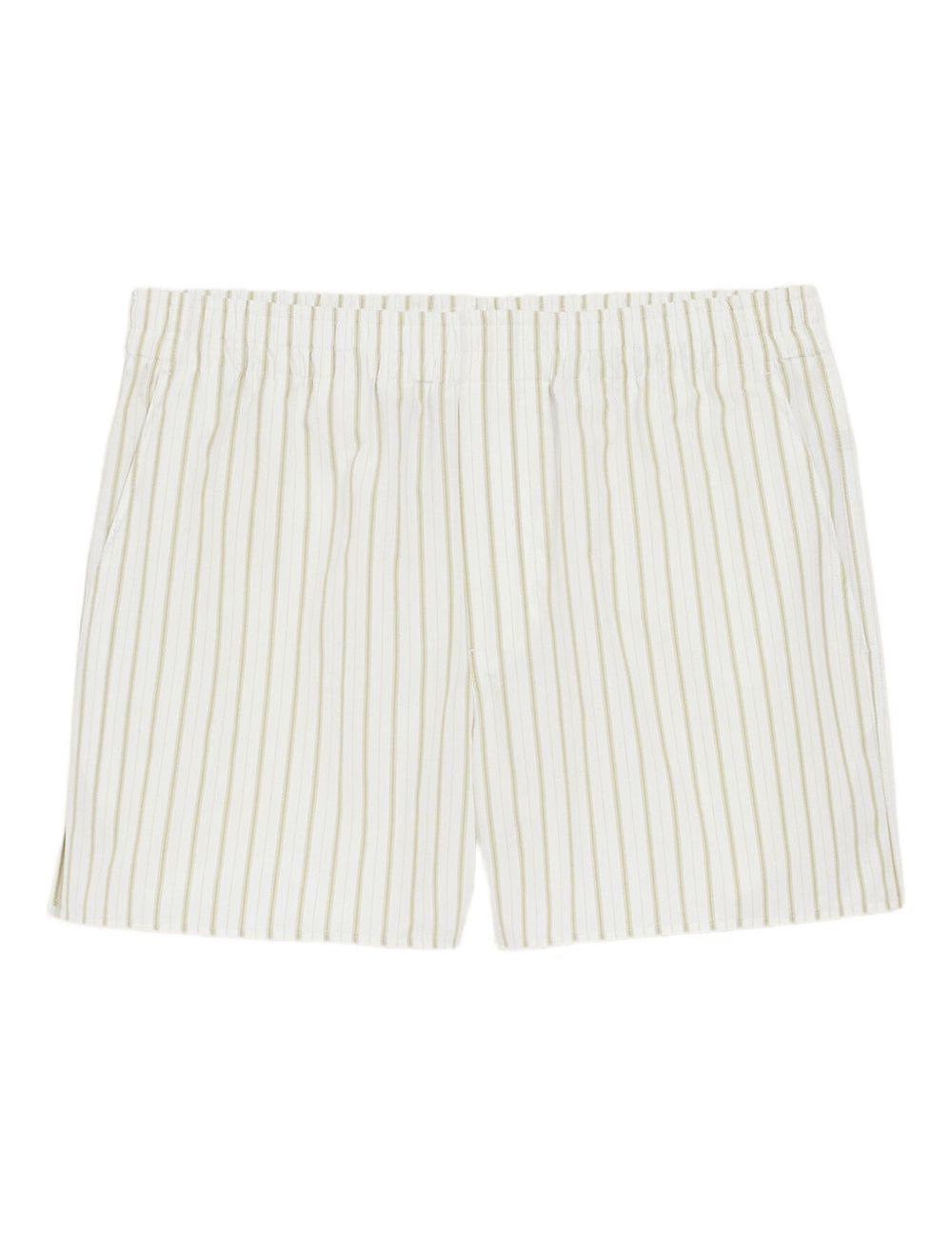 Shorts a righe in bianco Ami paris - uomo 