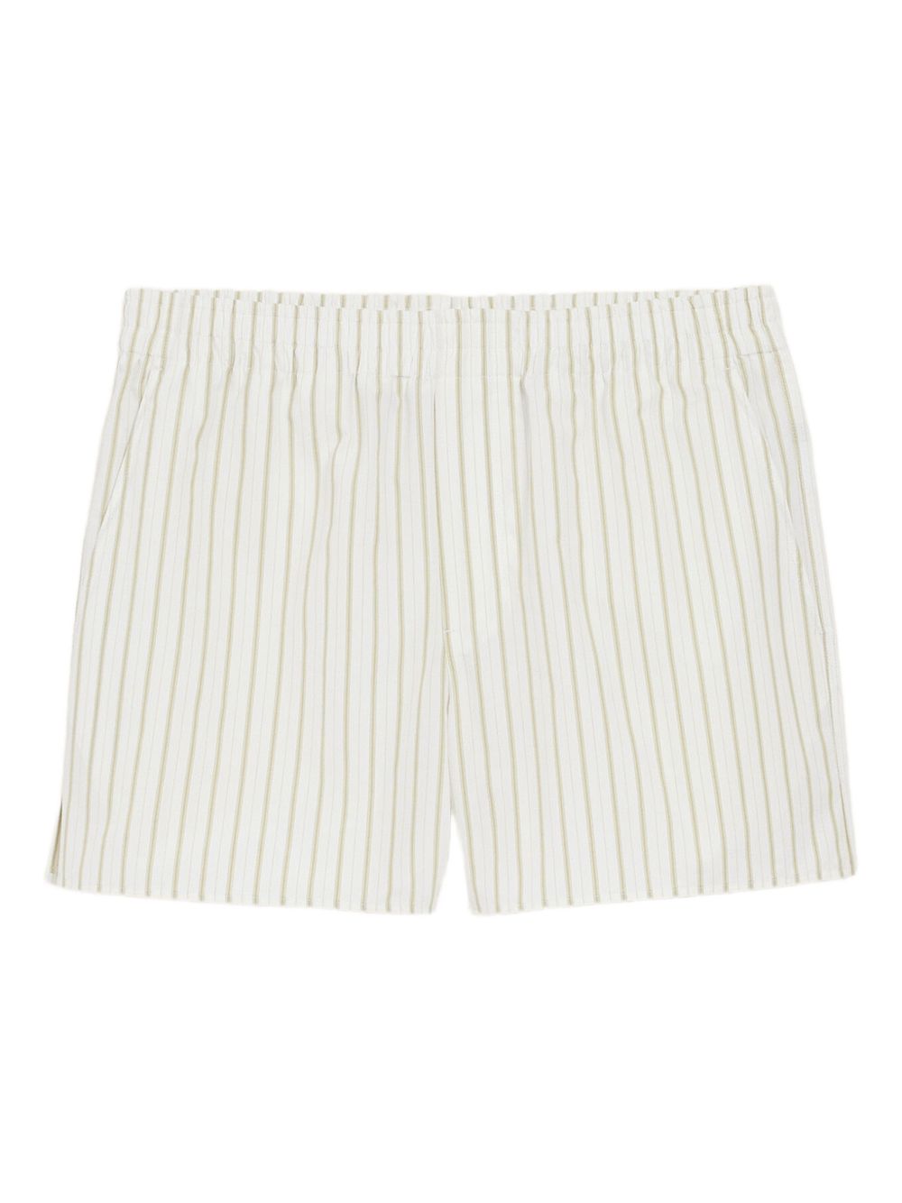 Shorts a righe in bianco Ami paris - uomo 