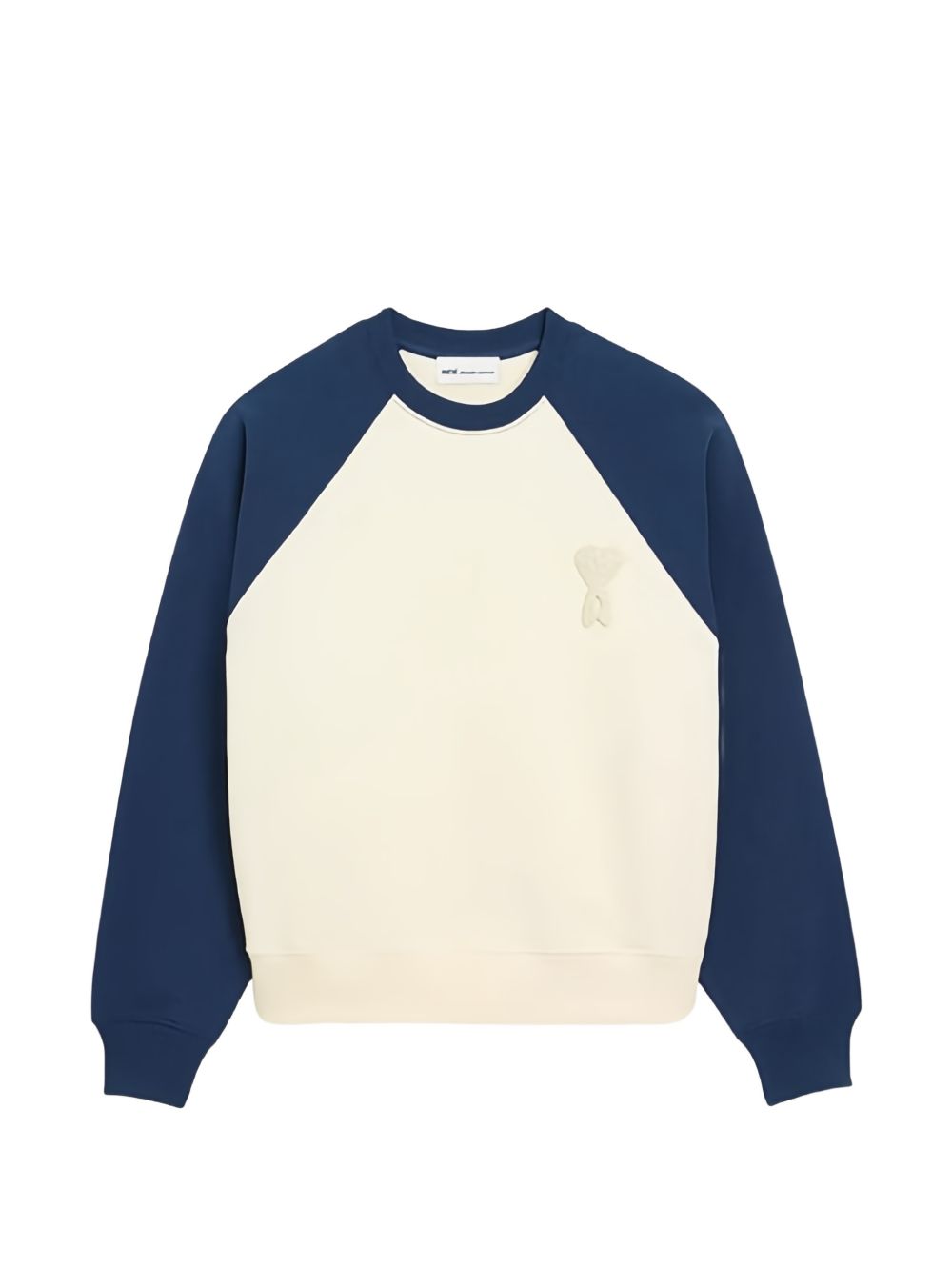 Felpa Ami De Coeur con applicazione in bianco Ami paris - uomo 