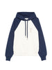 Ami Paris White and Blue Hoodie - Men's