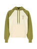 Felpa bicolore in bianco e verde  Ami paris - unisex