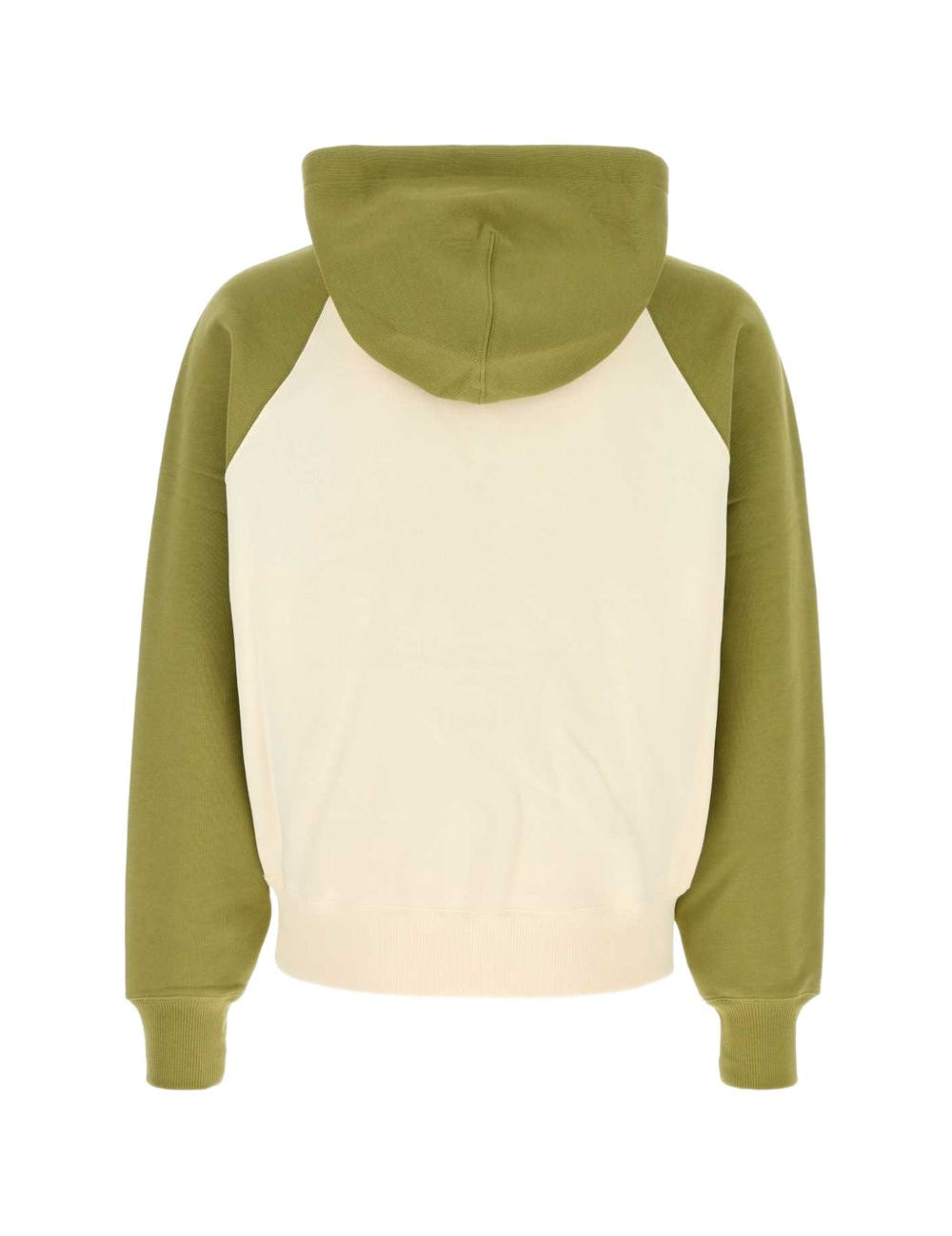 Felpa bicolore in bianco e verde  Ami paris - unisex 