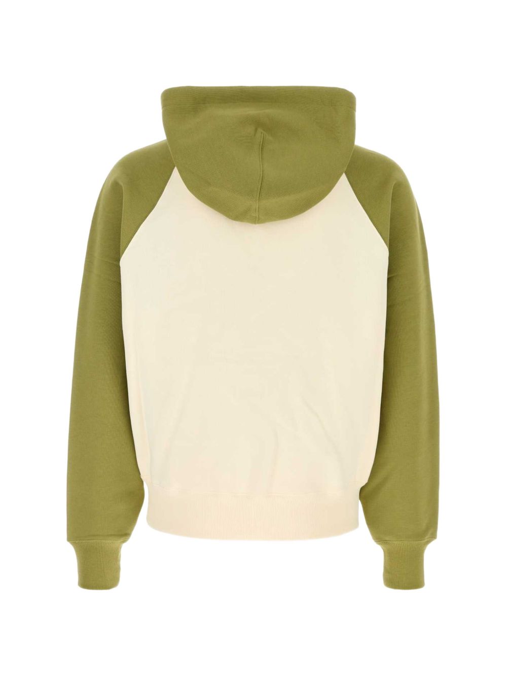 Felpa bicolore in bianco e verde  Ami paris - unisex 