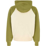 Felpa bicolore in bianco e verde  Ami paris - unisex 