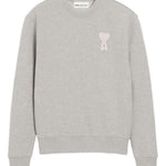 Felpa con applicazione Ami De Coeur in grigio Ami paris - uomo 