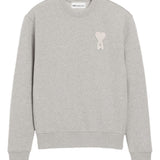 Felpa con applicazione Ami De Coeur in grigio Ami paris - uomo 