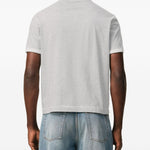 T-shirt con logo in grigio Ami paris - uomo 