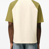 T-shirt Ami de Coeur con applicazione in bianco e verde Ami paris - uomo 