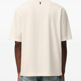 T-shirt con stampa a cuore heritage in bianco Ami paris - uomo 