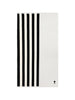 Asciugamano da mare a righe in bianco Ami paris - unisex