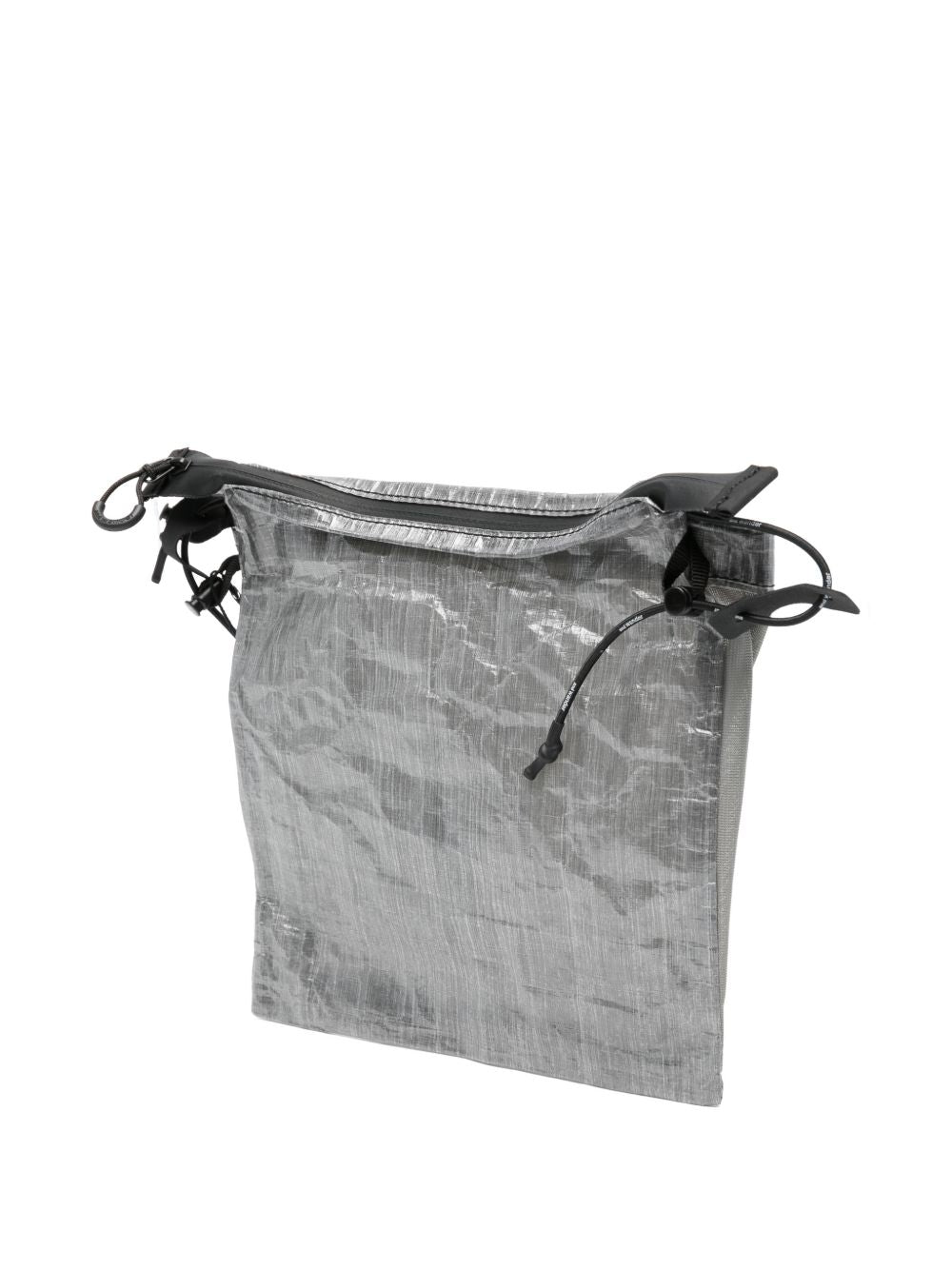Borsa a tracolla con stampa logo in grigio And wander - uomo 