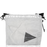 Borsa a tracolla con stampa logo in grigio And wander - uomo 