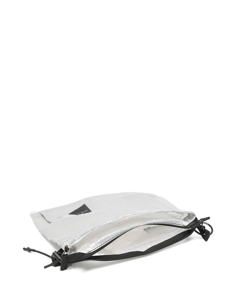 Borsa a tracolla con stampa logo in grigio And wander - uomo 