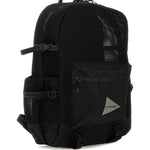 Zaino con inserti in rete in nero And wander - uomo 