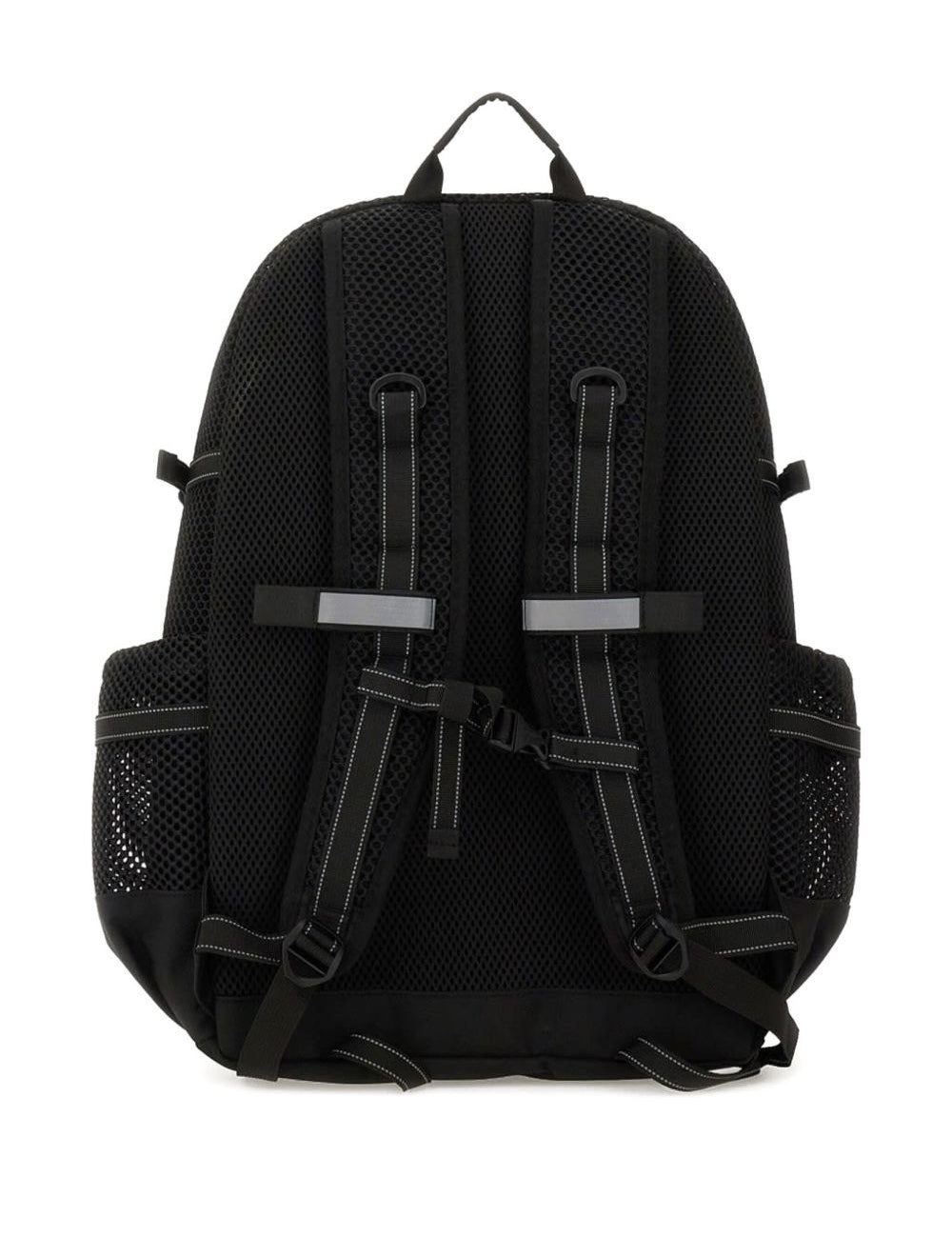 Zaino con inserti in rete in nero 
