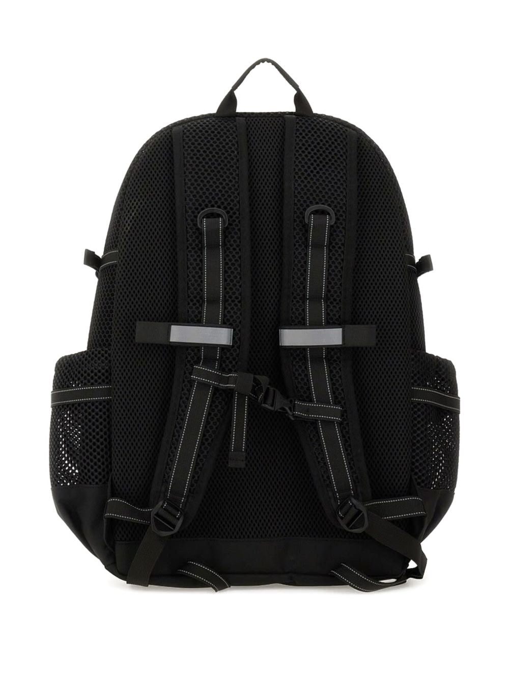 Zaino con inserti in rete in nero 