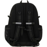 Zaino con inserti in rete in nero 