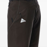 Bermuda Ripstop in marrone e nero And wander - uomo 