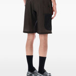 Bermuda Ripstop in marrone e nero And wander - uomo 