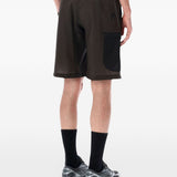 Bermuda Ripstop in marrone e nero And wander - uomo 