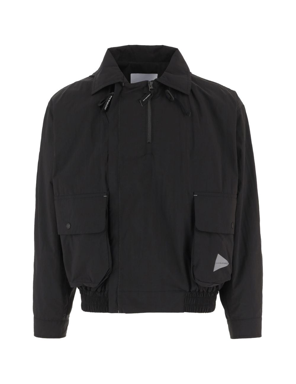 Giacca con cappuccio in nero And wander - uomo 