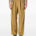 Pantaloni cargo in twill in beige And wander - uomo 