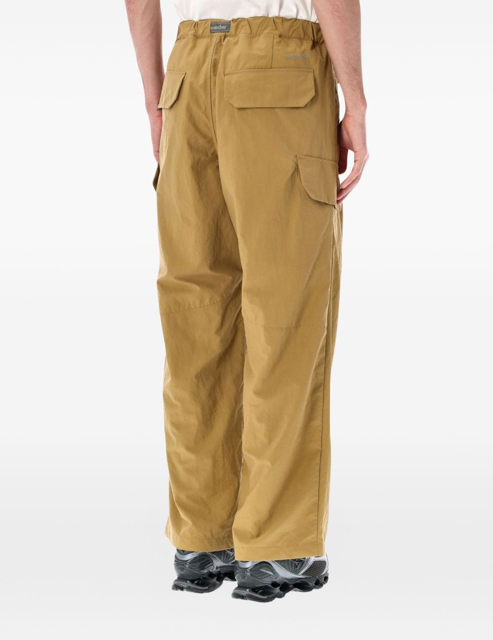 Pantaloni cargo in twill in beige And wander - uomo 