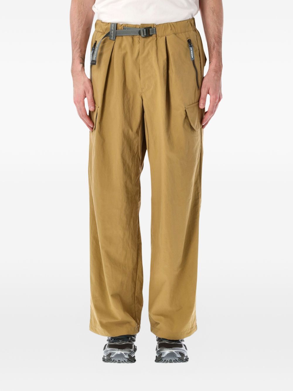 Pantaloni cargo in twill in beige And wander - uomo 
