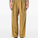 Pantaloni cargo in twill in beige And wander - uomo 
