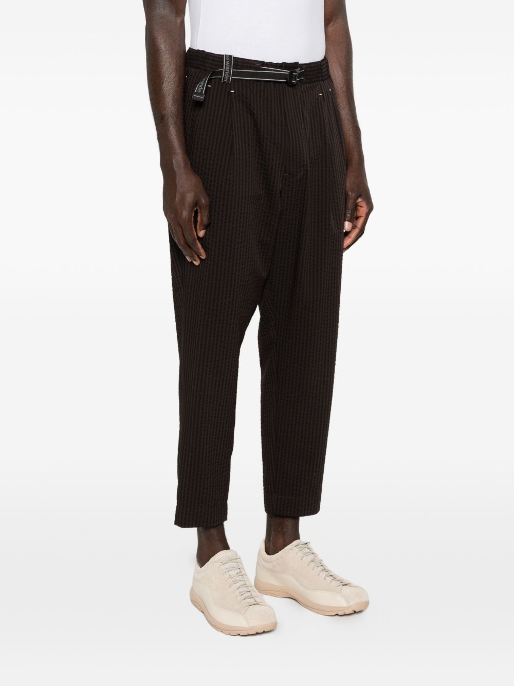 Pantaloni a righe in marrone and Wander - uomo 