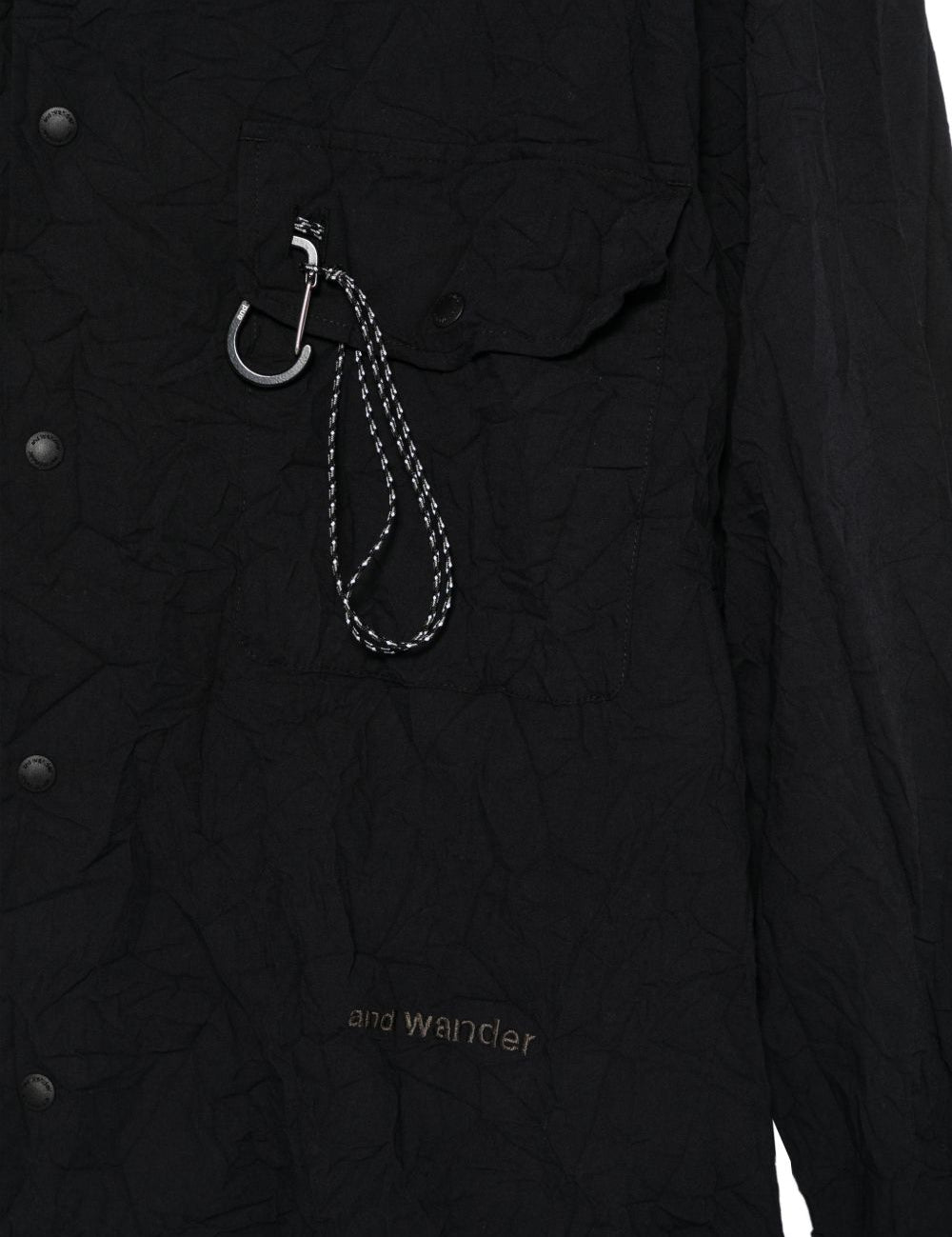 Camicia a maniche lunghe in nero And wander - uomo 