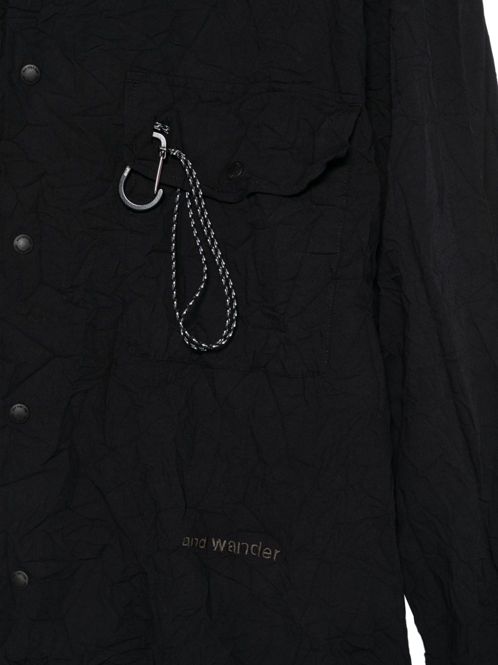 Camicia a maniche lunghe in nero And wander - uomo 
