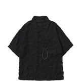 Camicia a maniche corte con tasca in nero And wander - uomo 
