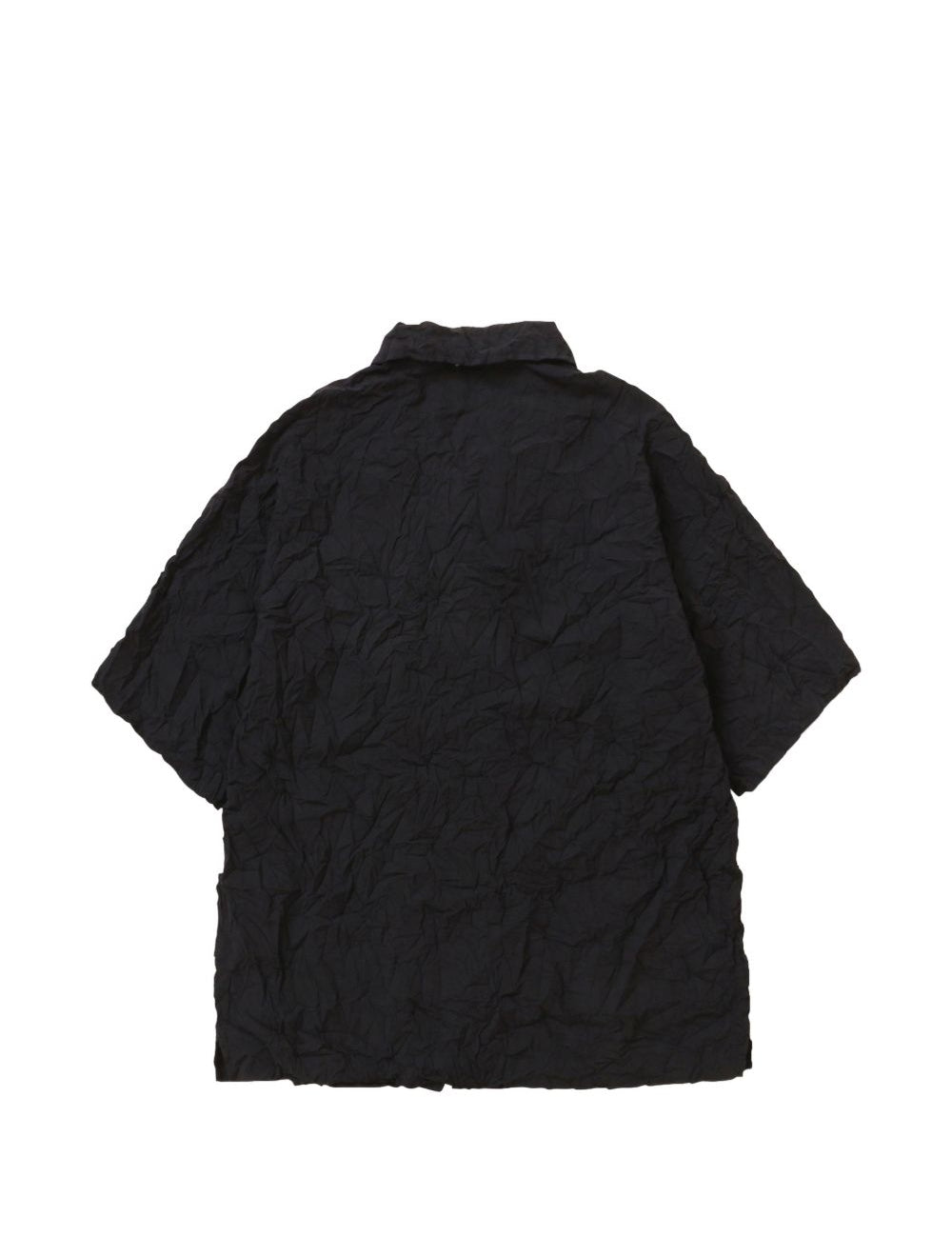 Camicia a maniche corte con tasca in nero And wander - uomo 