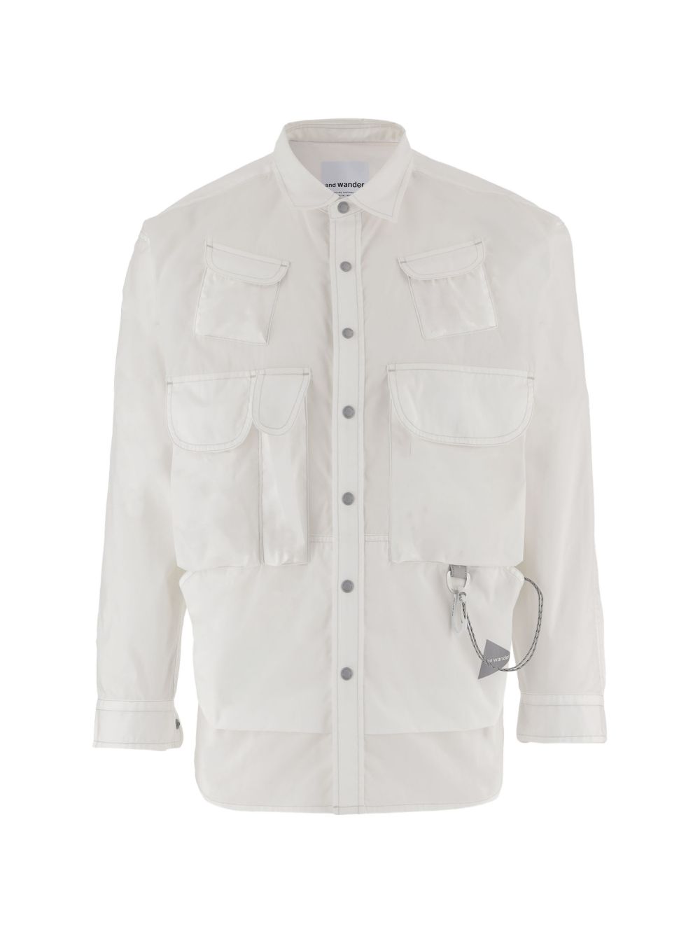 Camicia con tasche in bianco and Wander - uomo 