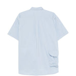 Camicia a maniche corte con tasche in celeste And wander - uomo 