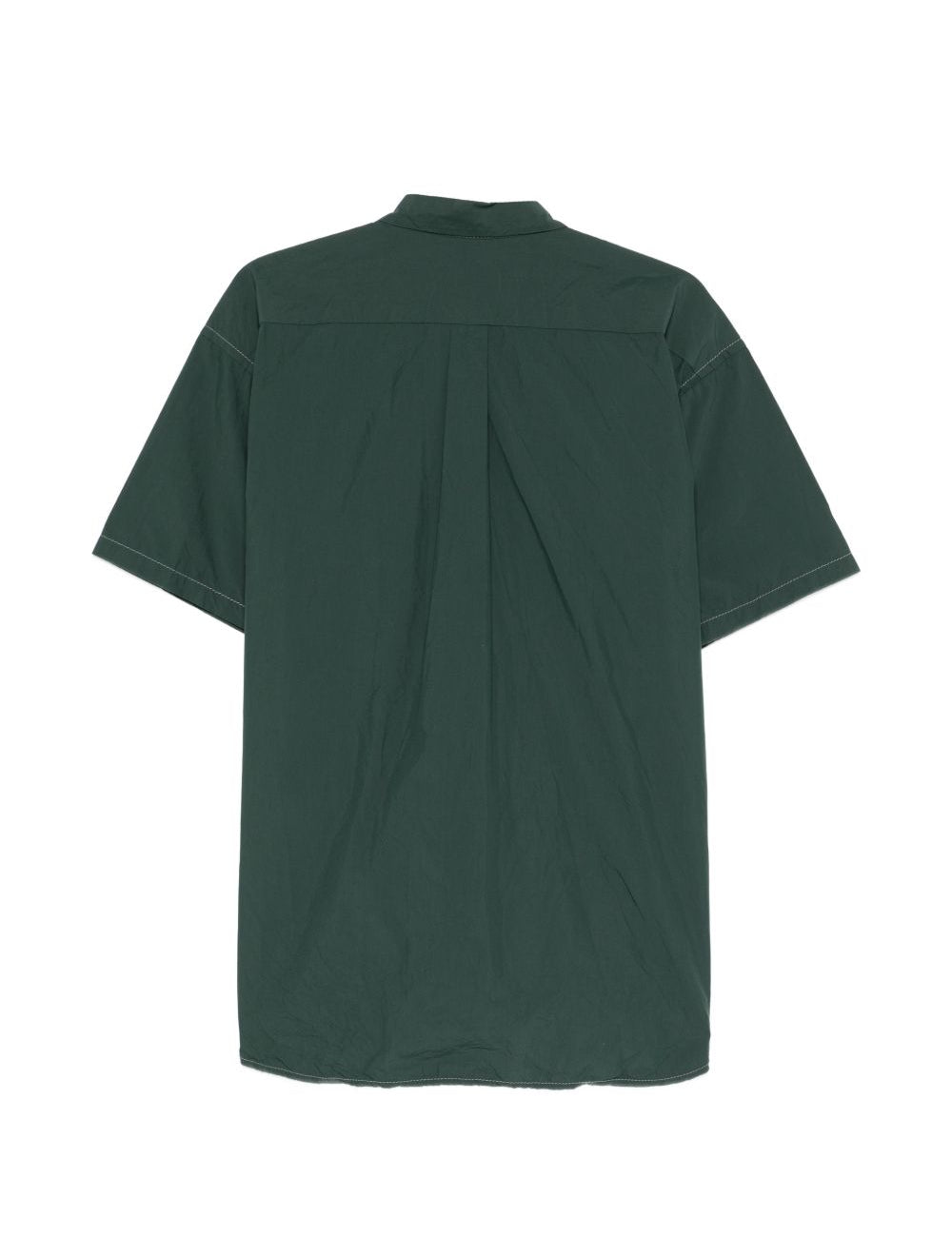 Camicia a maniche corte con moschettone in verde And wander - uomo 