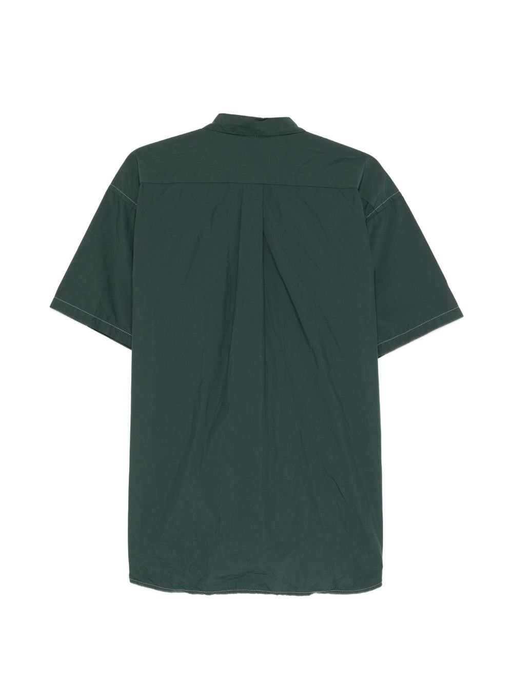 Camicia a maniche corte con moschettone in verde And wander - uomo 