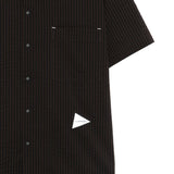 Camicia a righe in nero And wander - uomo 