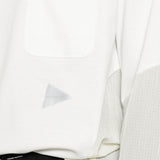 T-shirt a maniche lunghe con tasca in bianco And wander - uomo 